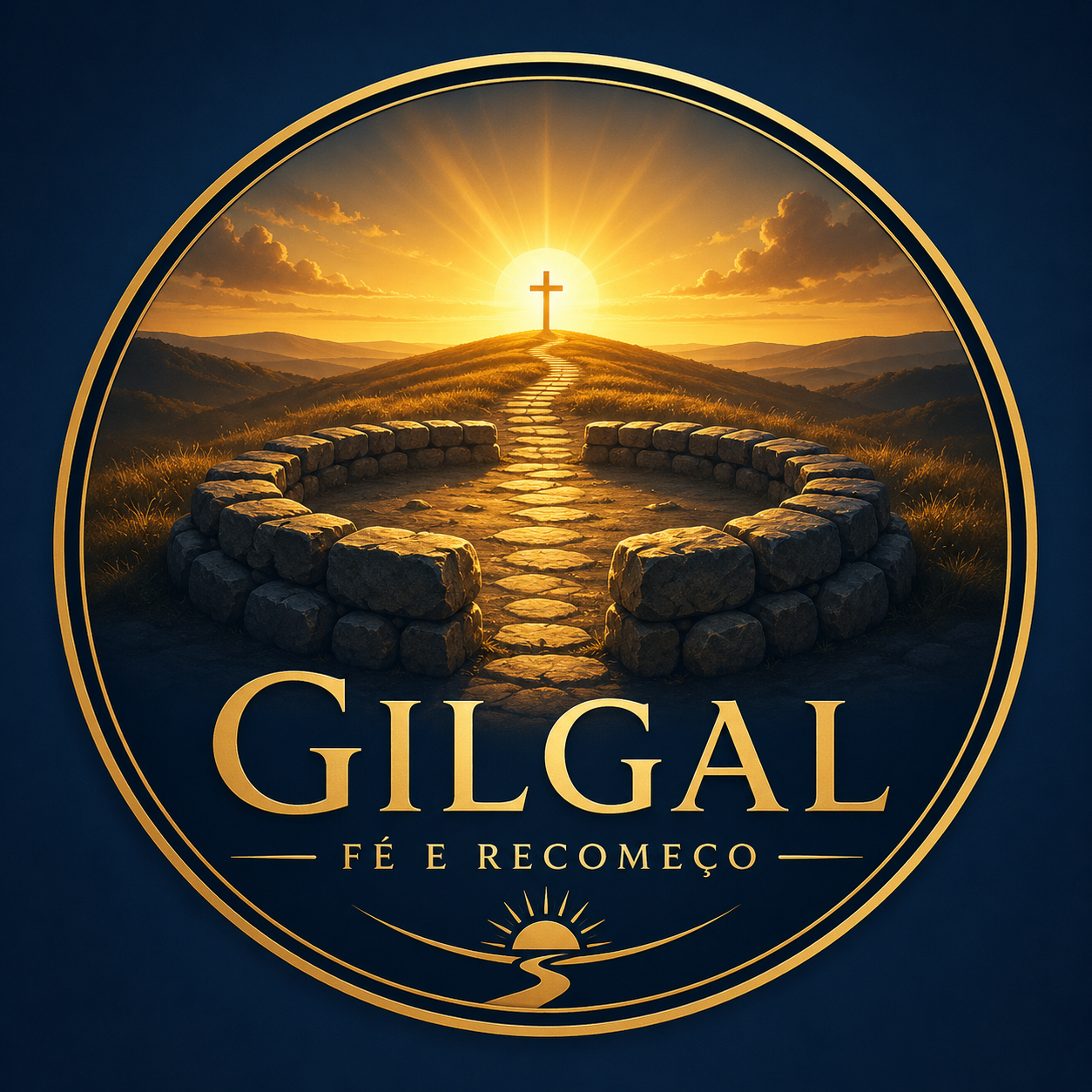 Logo Projeto Gilgal Fé e Recomeço